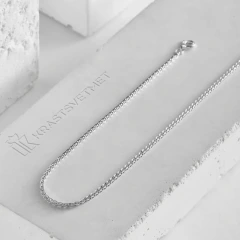 Цепь из серебра 925, плетение «Колос»