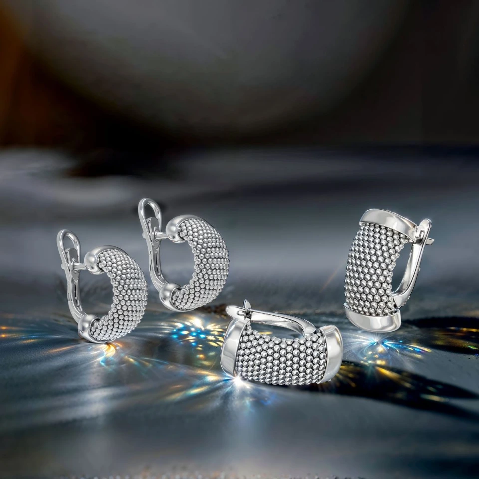 Серьги из серебра