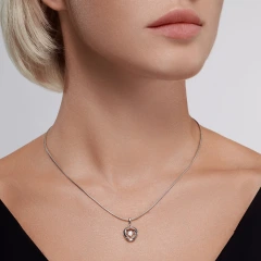 Подвеска из серебра с фианитом SWAROVSKI