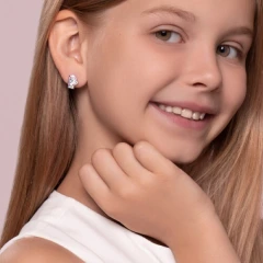 Серьги из серебра с эмалью