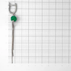Серьги из серебра с кристаллами Swarovski