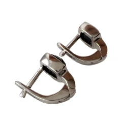 Серьги из серебра с ониксом