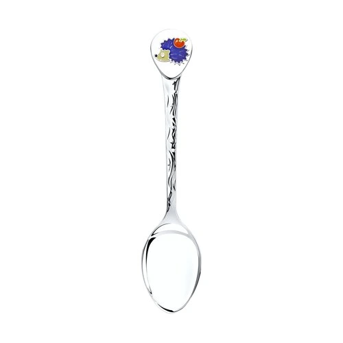 Ложка из серебра 925 "Ежик"