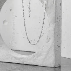 Цепь из серебра 925, плетение «Сингапур»