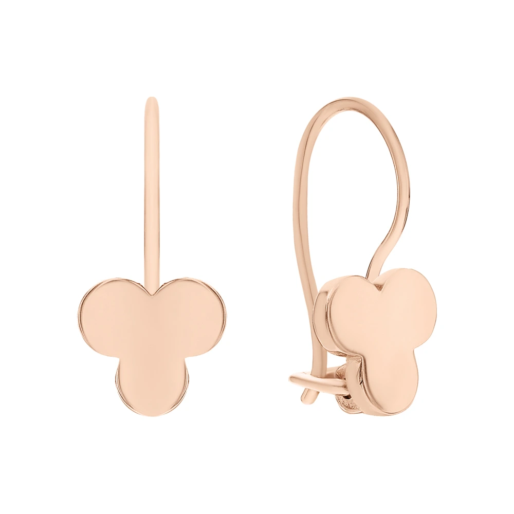 Серьги из красного золота 585 пробы