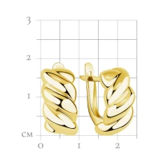 Серьги из желтого золота