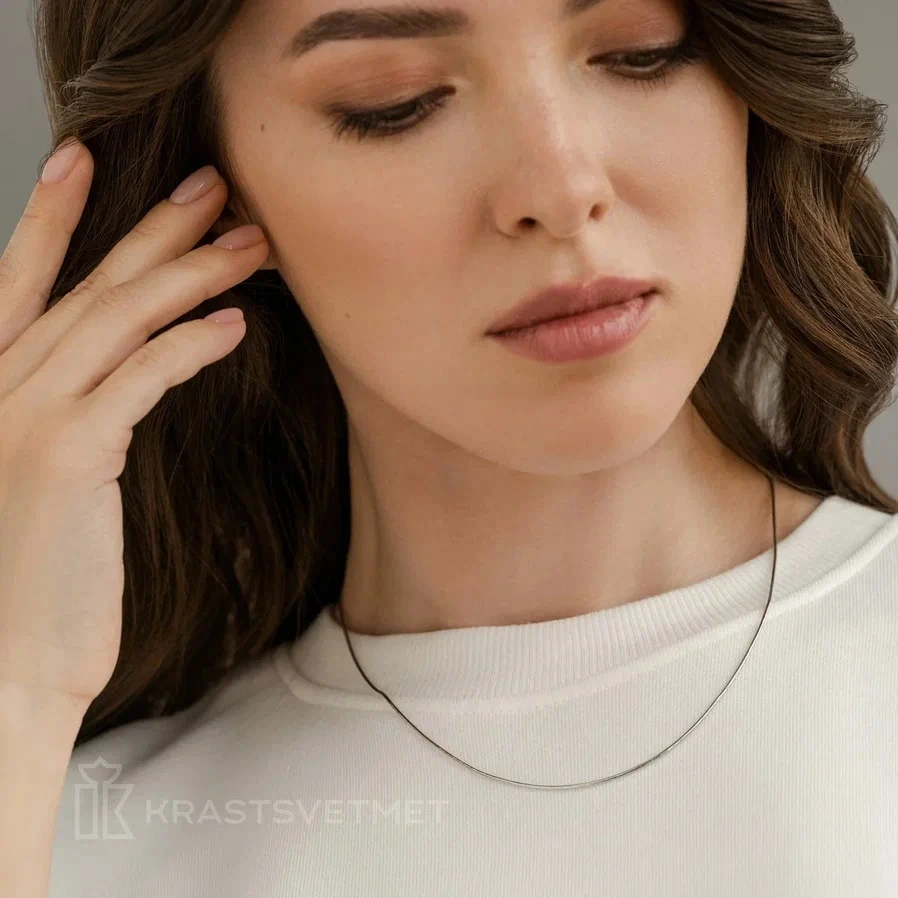Цепь из серебра 925, плетение «Снейк»