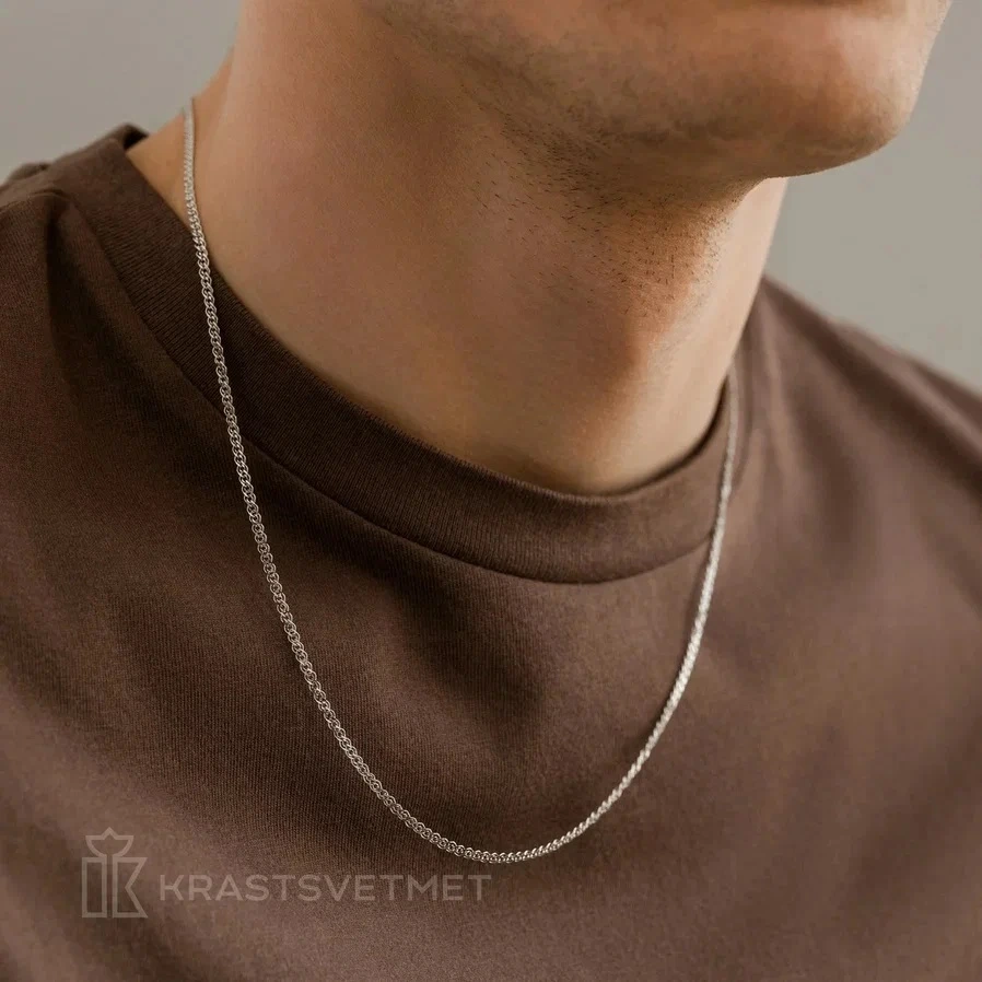 Цепь из серебра 925, плетение «Нонна»