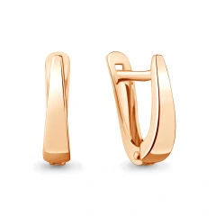 Серьги из красного золота