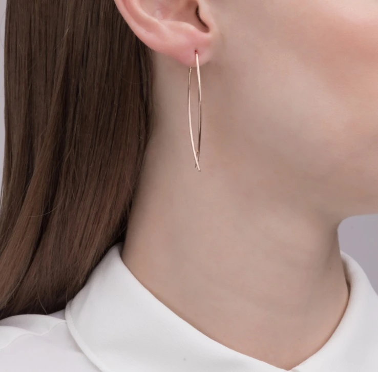 Серьги из красного золота