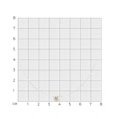 Колье на леске из золота с бриллиантом