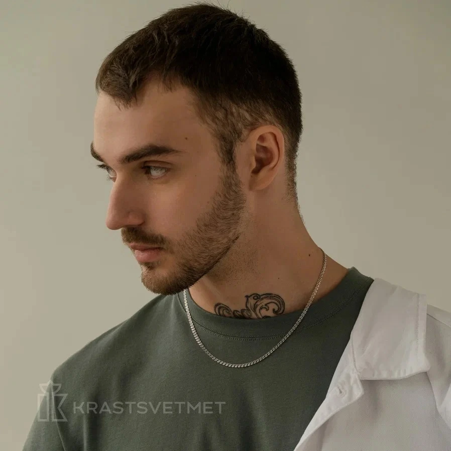Цепь из серебра 925, плетение «Love»