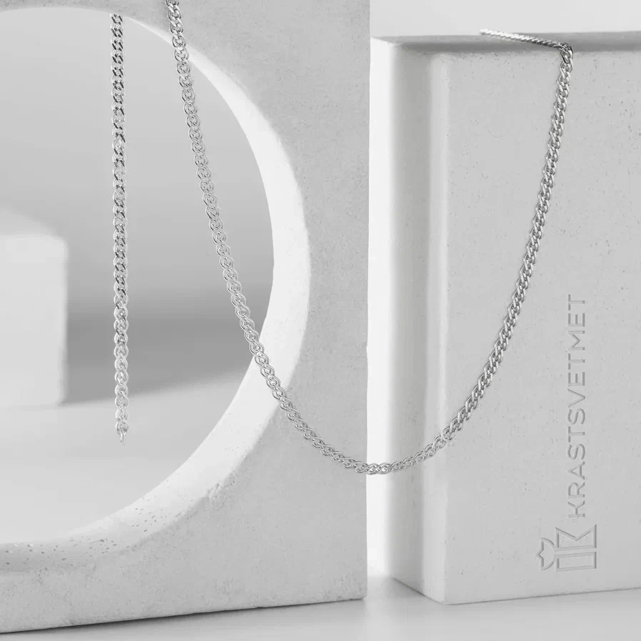 Цепь из серебра 925, плетение «Нонна»