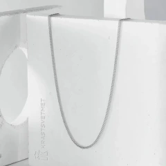 Цепь из серебра 925, плетение «Панцирь»