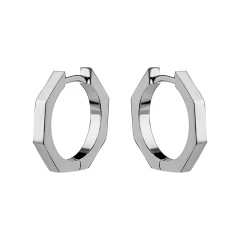 Серьги конго из серебра