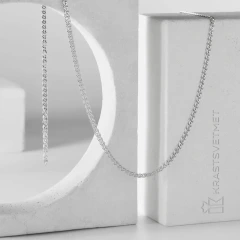 Цепь из серебра 925, плетение «Нонна»