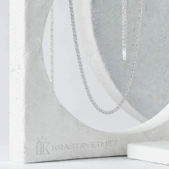 Цепь из серебра 925, плетение «Нонна»