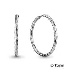 Серьги конго из серебра