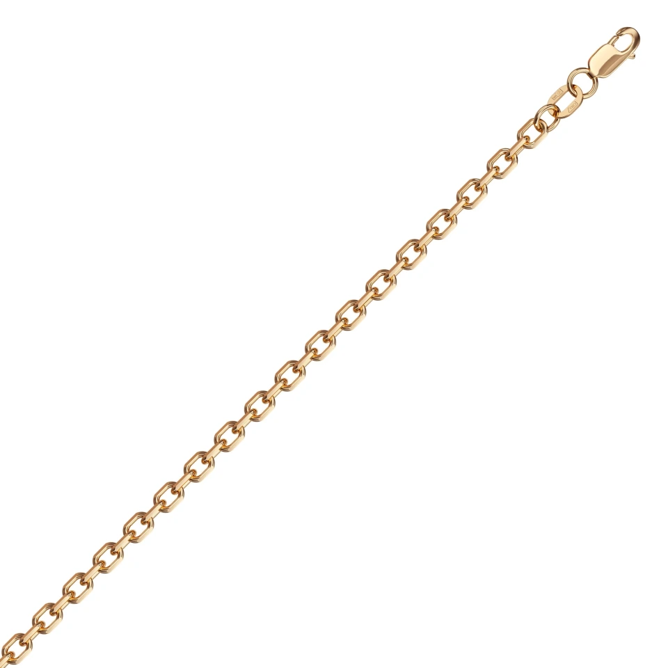 Цепь из красного золота 585, плетение «Якорь»