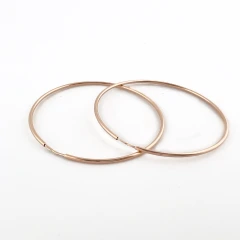 Серьги конго из красного золота