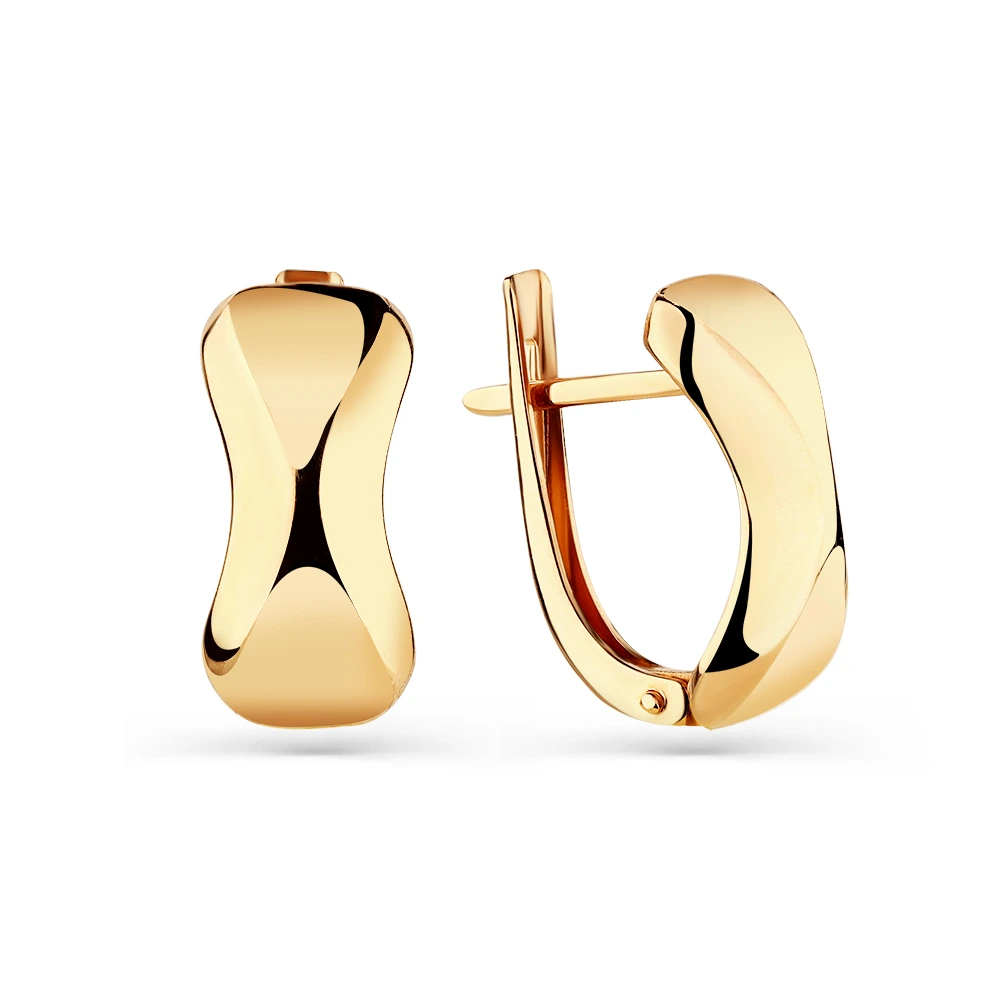 Серьги из красного золота 585 пробы