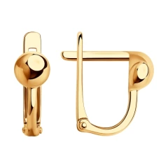 Серьги из красного золота 585 пробы