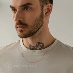 Цепь из красного золота 585, плетение «Якорь»