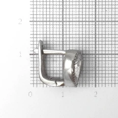 Серьги из серебра с горным хрусталём