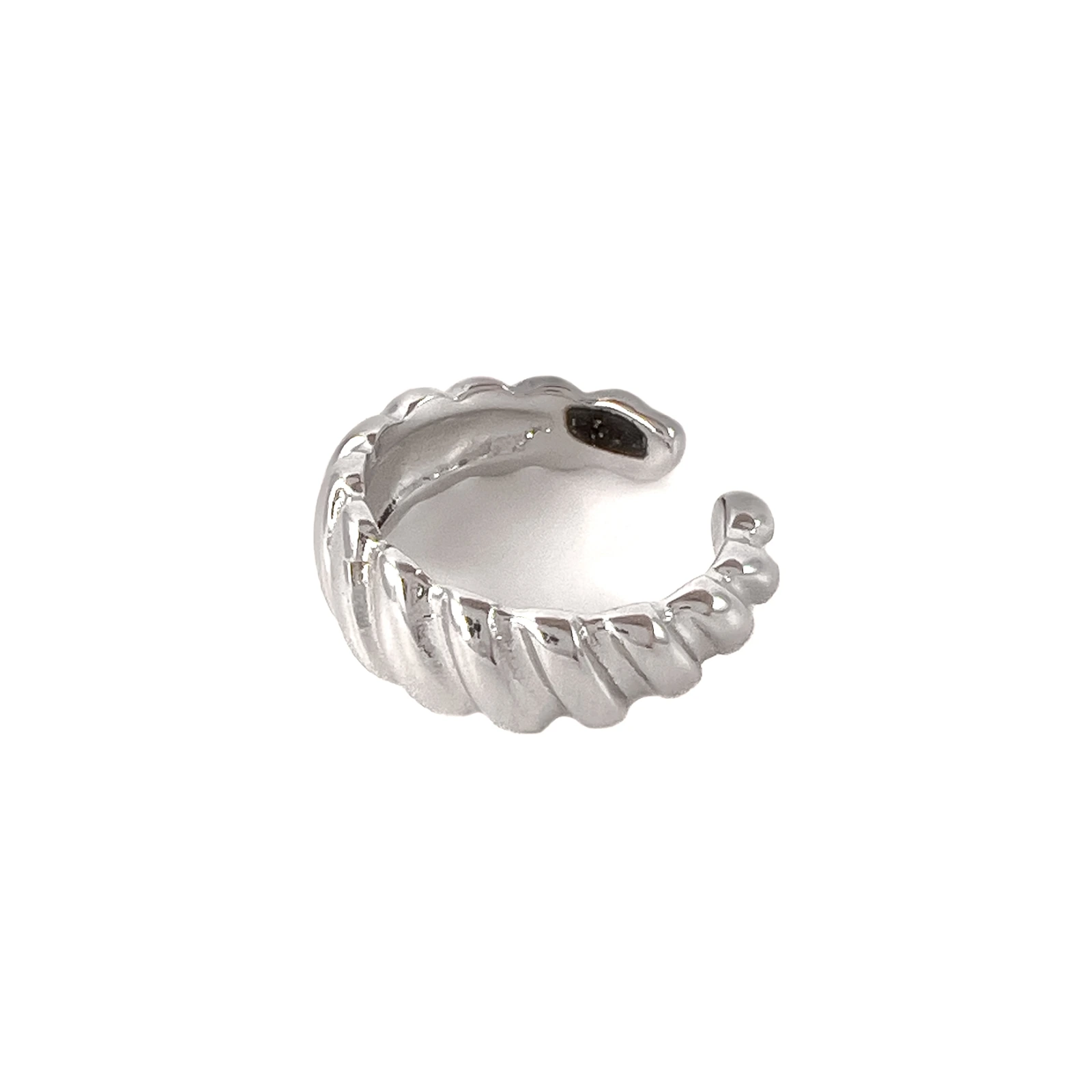Серьга кафф из серебра