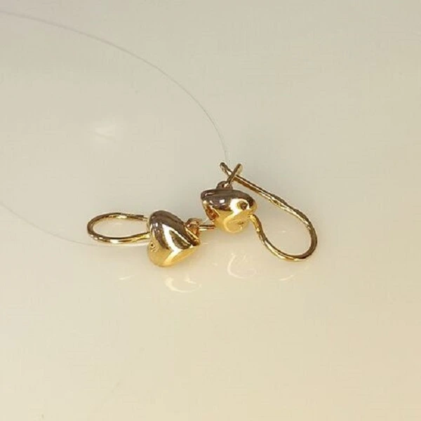 Серьги из красного золота «Сердечки»
