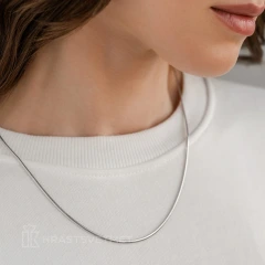 Цепь из серебра 925, плетение «Снейк»