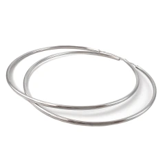 Серьги конго из серебра
