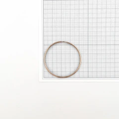 Серьги конго из красного золота