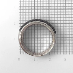 Кольцо из серебра с фианитами
