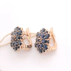 Серьги из золота с сапфирами