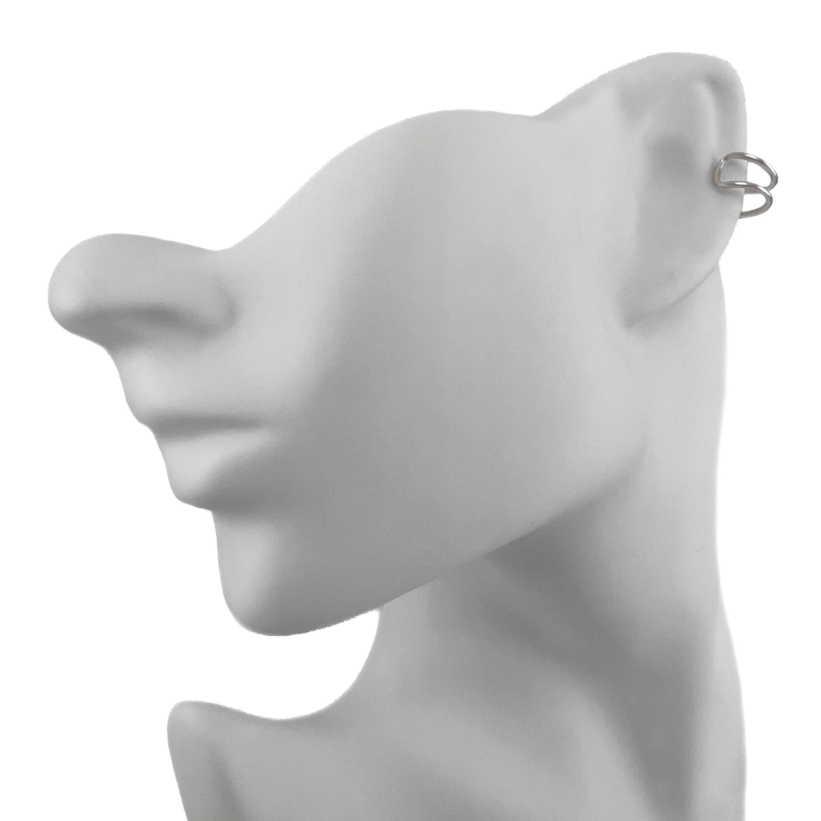 Серьга кафф из серебра