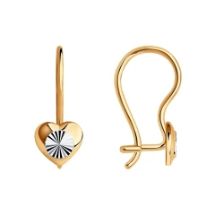 Серьги из красного золота 585 пробы
