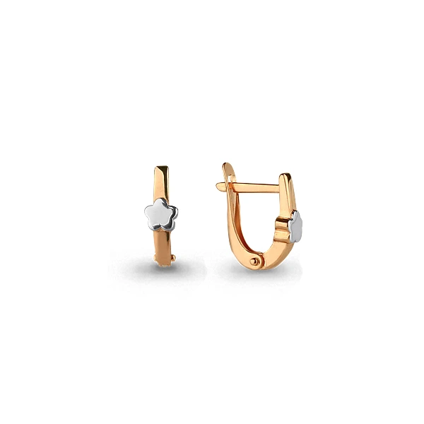 Серьги из красного золота 585 пробы