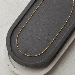 Цепь из желтого золота 585, плетение «Шарик-Бочка»