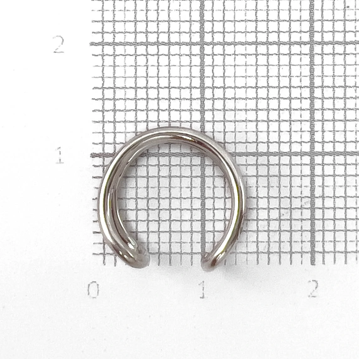 Серьга кафф из серебра