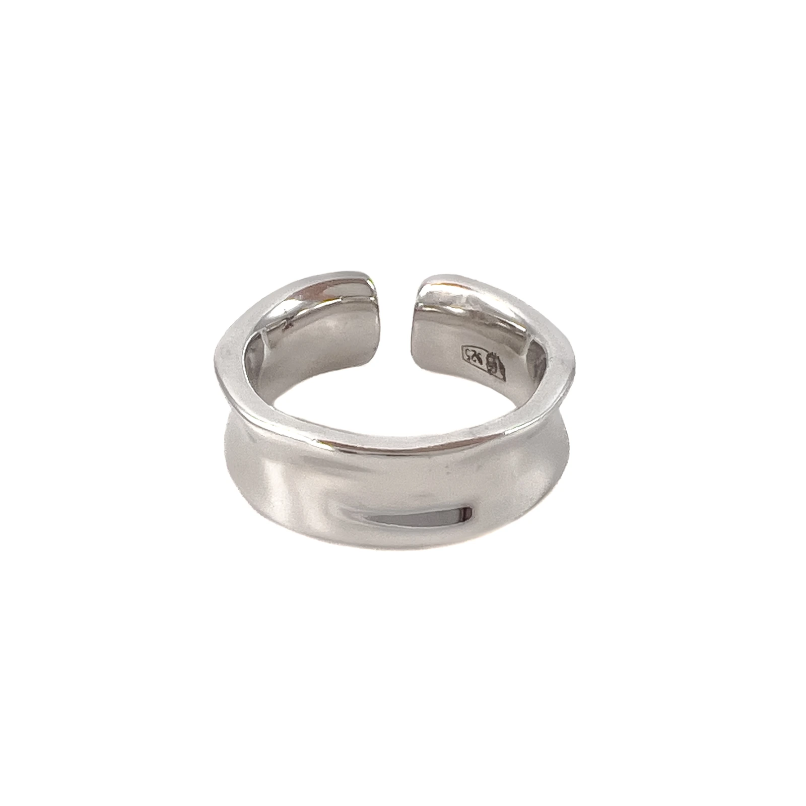 Серьга кафф из серебра
