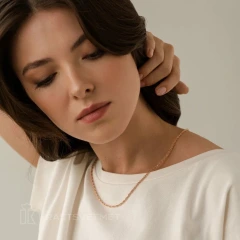 Цепь из красного золота 585, плетение «Якорь»