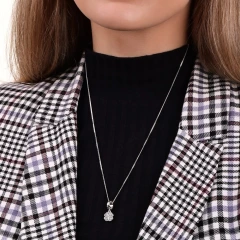 Цепь из серебра 925, плетение «Панцирь одинарный»