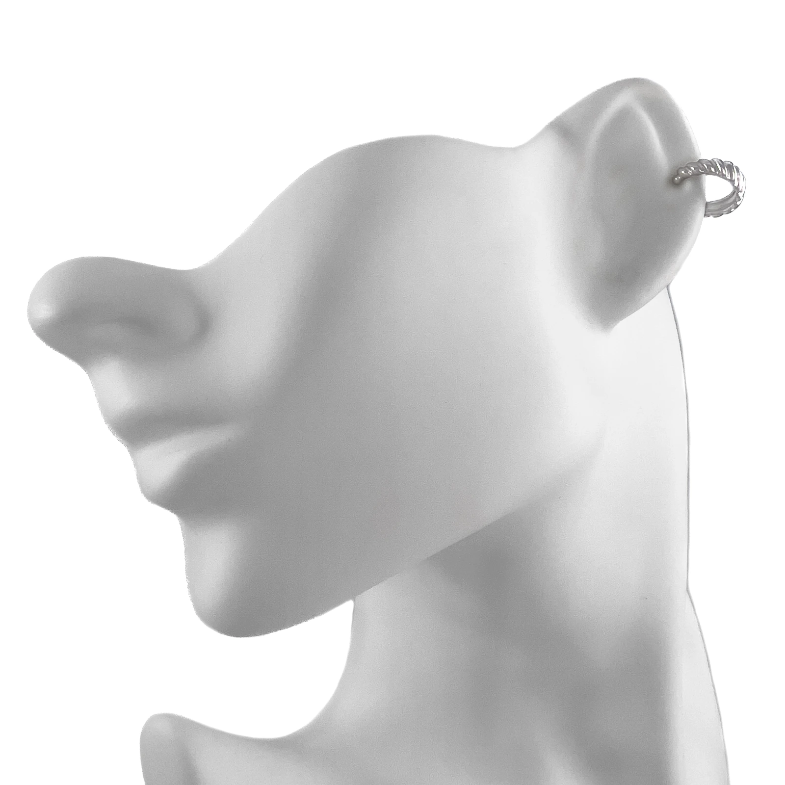Серьга кафф из серебра