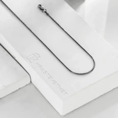 Цепь из серебра 925, плетение «Снейк»