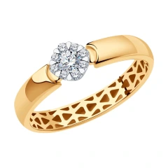 Кольцо из золота с бриллиантами