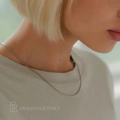 Цепь из серебра 925, плетение «Панцирь»