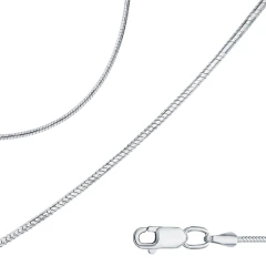 Цепь из серебра 925, плетение «Снейк»