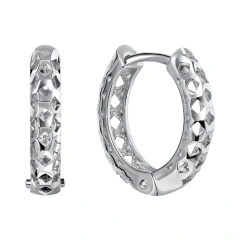 Серьги конго из серебра