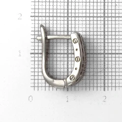 Серьги из серебра с цирконом